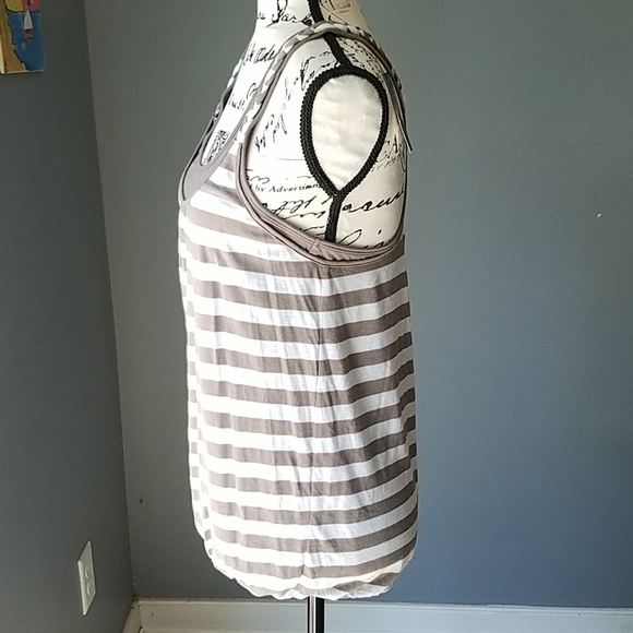 Express NWT Tank Razorback S Cream Taupe - Picture 3 of 6